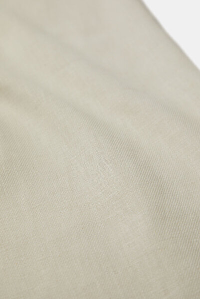 W Collection White Linen Cotton Trousers
