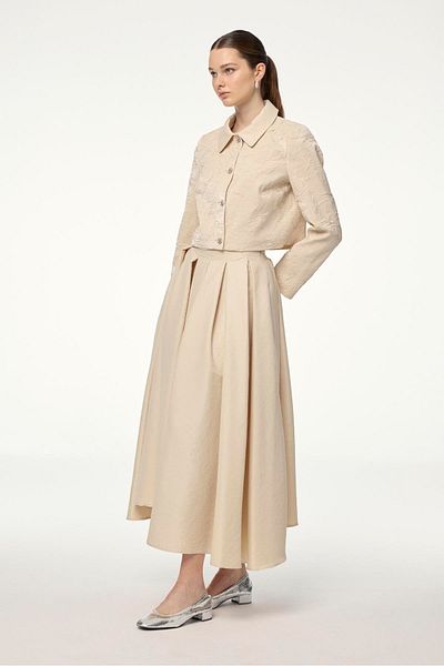 Zühre Textured Jacket Skirt Double Set