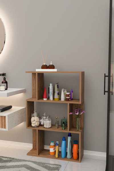 Remaks SCALA 3 Raflı Banyo Dolabı Banyo Rafı Çok Amaçlı Dolap-MEŞE