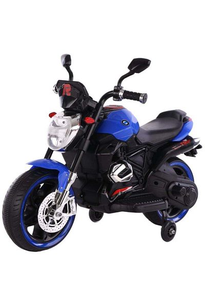 Toybox Electric Motorcycle Ride-on Dual Drive Bike with Extra Support for Kids 3-6 Years Old Boys Girls