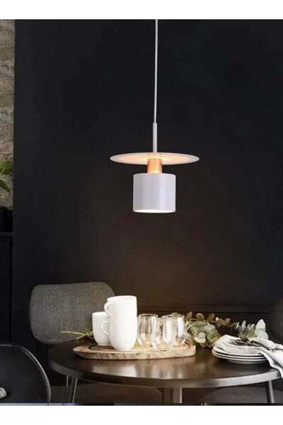 Moonlight Lighting 7036-WH مصباح سقف LED - مصباح معلق LED قابل للتعتيم للإضاءة الداخلية - تصميم عصري لتناول الطعام