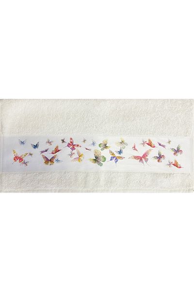 Lucy and Home Kelebek Digital Printed 2-Piece Towel Set 50X100Cm