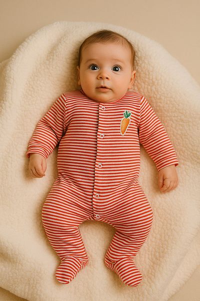 cimcim baby Pinstripe Baby Romper