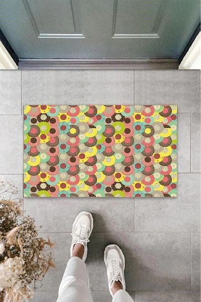 Mu Art Ahşap Digital Printing Multi-Colored Flats Mat K-3073