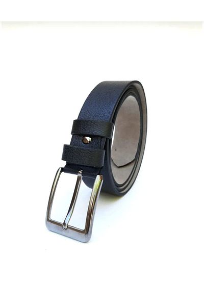 Gesa Men's Faux Leather 4 cm Belt Suitable for Jeans and Canvas