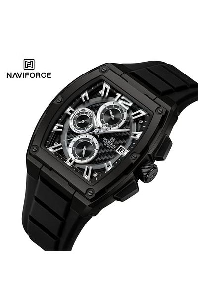 Naviforce Men's Chronograph Sports Watch – Multi-Function Display, Durable Strap, Water Resistant