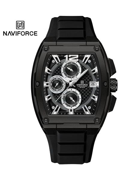 Naviforce Men's Chronograph Sports Watch – Multi-Function Display, Durable Strap, Water Resistant