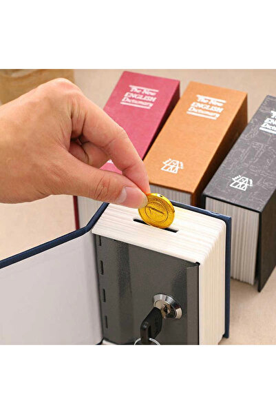 Skygo Book Shaped Mini Size Lockable Safe and Piggy Bank