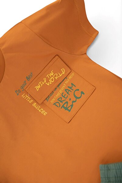 Egelite Boy's Summer Pocket Detail 6-7-8-9-10 Years Old Single Bottom Top Shorts Suit