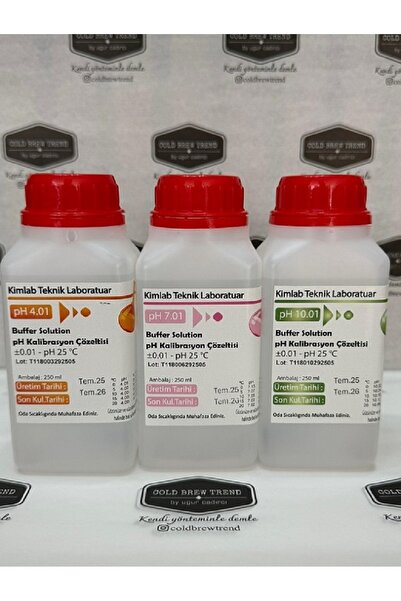 Genel Markalar pH Metre Kalibrasyon Sıvısı - Tampon Çözeltisi - 3lü Set 250 m...