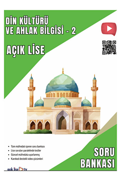 Açık Lise TV Açık Lise Din Kültürü ve Ahlak Bilgisi 2 - Soru Bankası - Güncel...