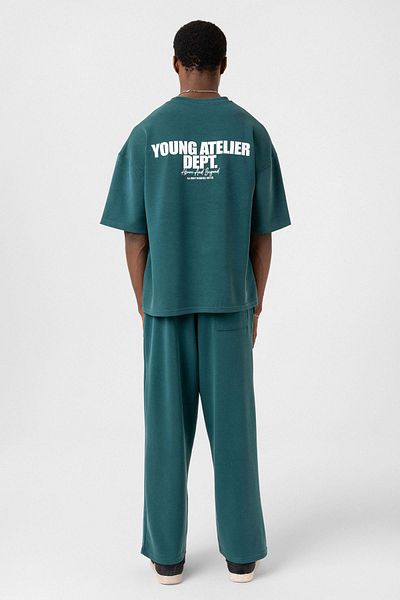 VAMOSCLO Label Detailed Oversize Modal Fabric Tracksuit Suit Nefti