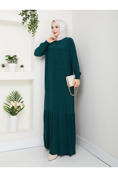 Rüyam Moda Dress Lycra Sandy Fabric