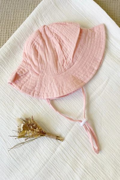 BEBİS Summer Muslin Baby Hat 100% Cotton 0-2 Years