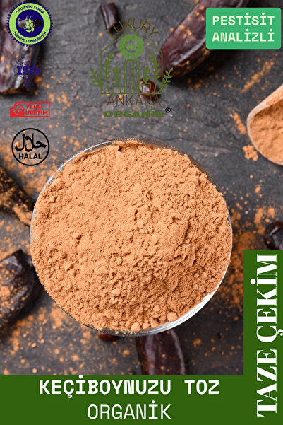 Ankara Organik Keçiboynuzu Unu Organik - Taze Çekim, Yeni Mahsül 125 GR