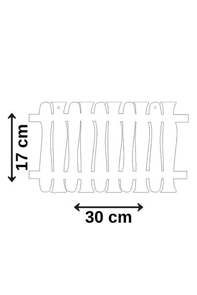 Kutaydan Welcome Written Garden Fence Mdf Laser Cut Door and Wall Ornament - Maple Wood