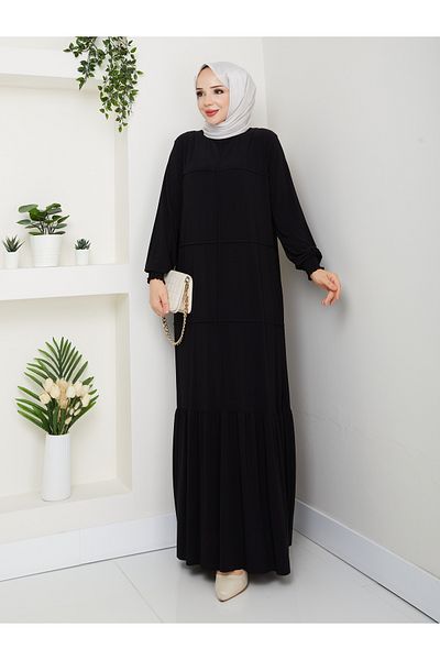 Rüyam Moda Dress Lycra Sandy Fabric