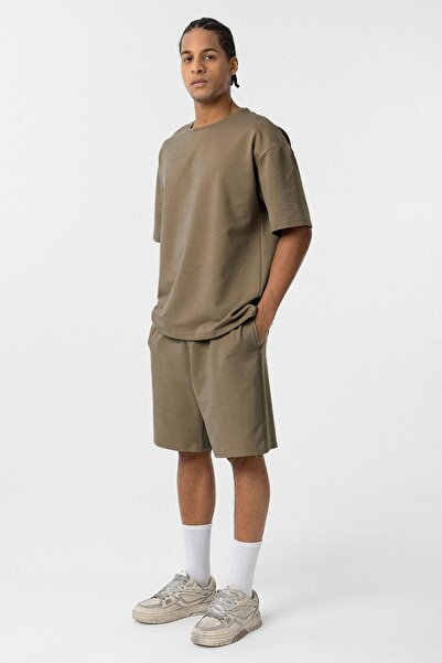 VAMOSCLO Βασικό Σετ Σορτς oversized Χακί