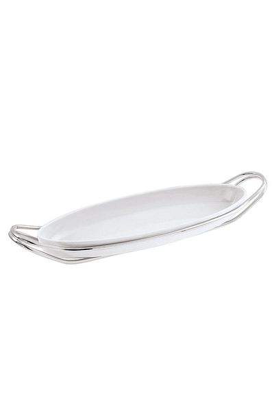Sambonet & Rosenthal Fish Porcelain Service with Handle 48 cm
