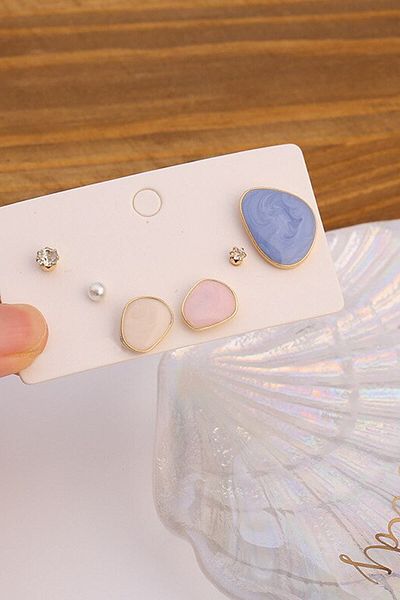 Glaren Mineli Pearl Women's Earring Set