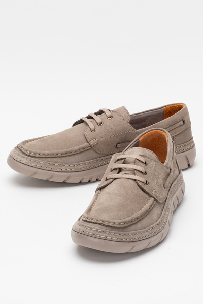 Dericlub Deri̇club Men's Lace-Up Thick Sole Casual Shoes Real Leather Fr 251280 Mink