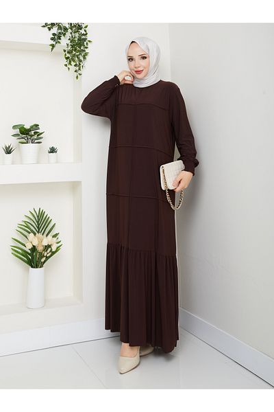 Rüyam Moda Dress Lycra Sandy Fabric