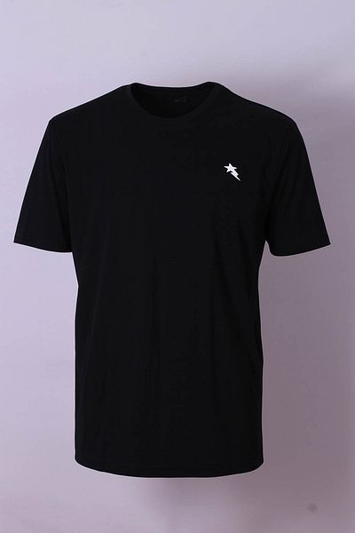 trender Injection Printed Single Jersey Black Men's T-Shirt 2960