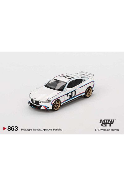mini gt 1/64 863 Bmw 3.0 Csl White with
