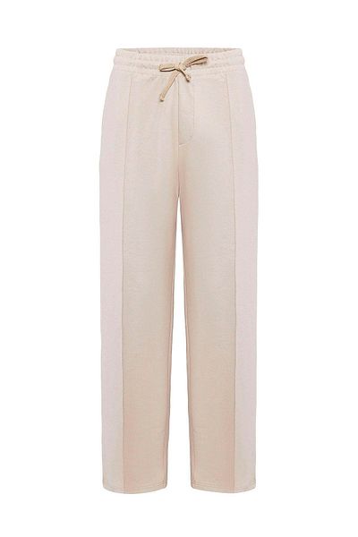 VAMOSCLO Oversize Tracksuit Bottom Stone with Stitching Detail