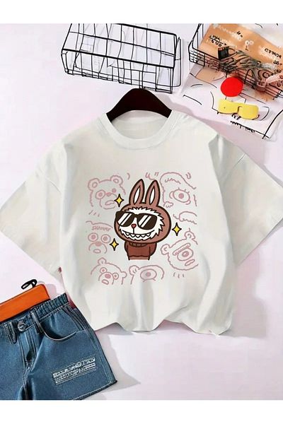 Touz Moda Tricou oversize unisex Cool Labubu Kids Design