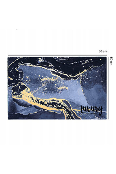 NewEvo Modern bath mat, Ultra absorbent, Non-slip and quick drying, Marble pattern, Eco-friendly, 50x80 cm