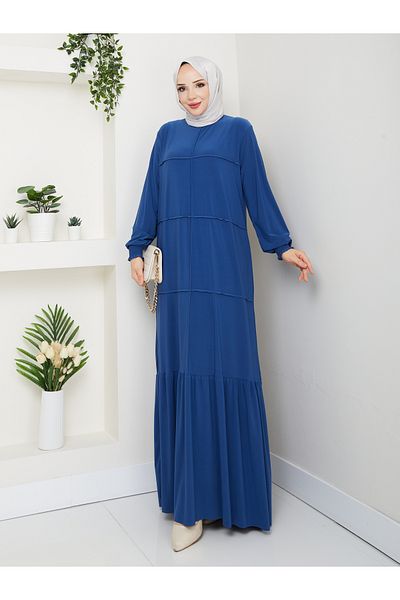 Rüyam Moda Dress Lycra Sandy Fabric