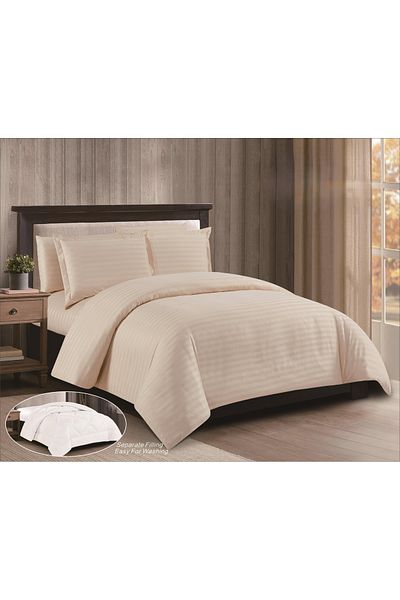 aram Double hotel bedspread with movable filling made of the finest microfiber to give you a sleep among the clouds, size 240*260 cm