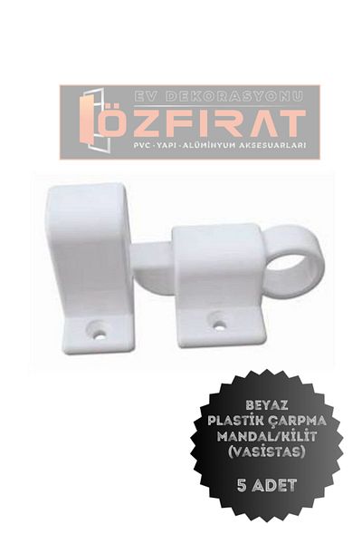 ÖZFIRAT PVC YAPI Pimapen Pvc Window Door Screen Closure Swing Lock White Plastic Practical Holder Apparatus 5 Pieces