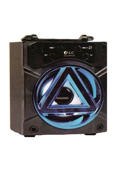 DLC Portable Bluetooth Speakers With FM Radio Black/Blue