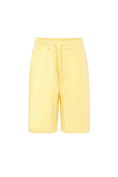 VAMOSCLO Basic Oversize Shorts Set Yellow