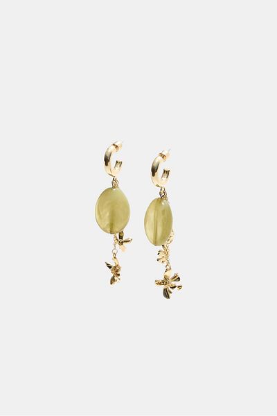 Stradivarius Flower dangle earrings