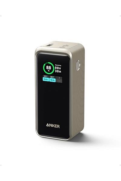 Anker Prime Power Bank, 20,000mAh Portable Charger with 200W Output, Smart Digital Display, 2 USB-C