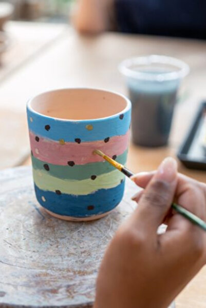ERDİZDEN Design Your Own Cup – Art Set with Acrylic Paints and Brushes
