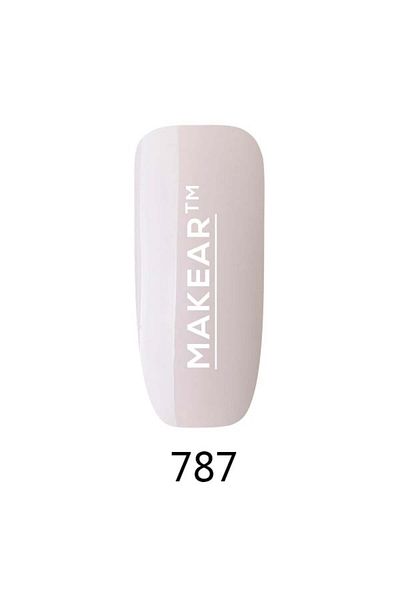 Makeart Baby Lac de unghii semipermanent Glamour Makear, 787 alb, 8 ml