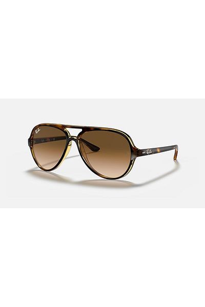 Ray-Ban CATS 5000 CLASSIC RB4125 710/51 59-13 Unisex Sunglass Polished Light Havana_Light Brown Gradient