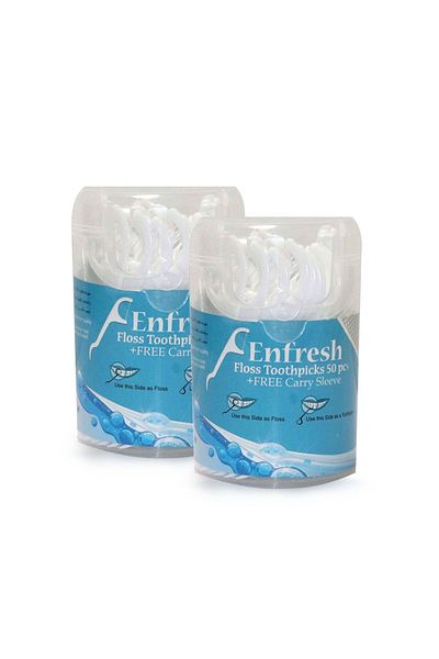 Genrics Enfresh Floss Toothpicks 50pcs 1+1