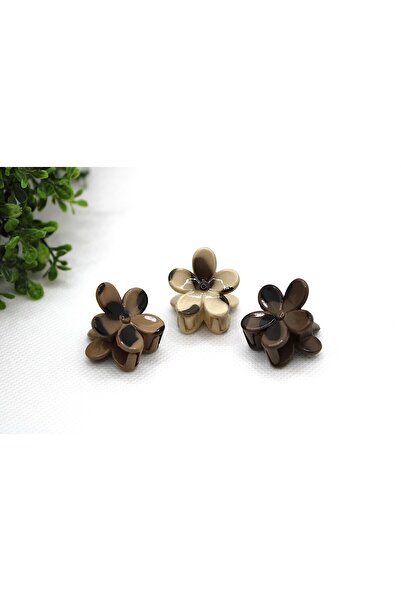 Tezcan Aksesuar Cute Patterned Flower Model Agrafe pentru catarame (Pachet de 3)
