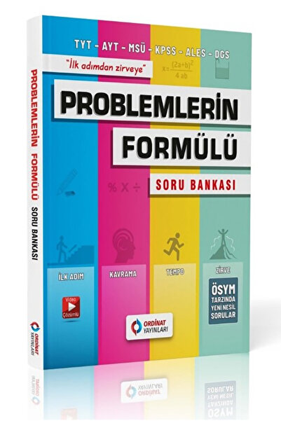 Genel Markalar Ordinat Yayınları Problemlerin Formülü Soru Bankası TYT AYT MS...