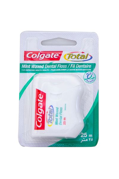 Colgate Mint Waxed Dental Floss Ribbon 25m 1 pc