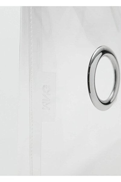 MANGO Woman Şeffaf tote çanta