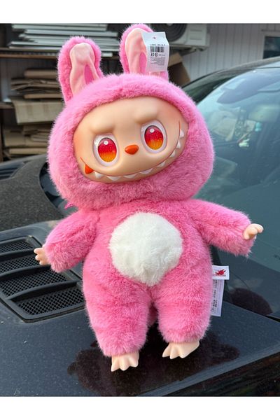 victiny Labubu Dragon Collection Doll 50 cm with Premium Plush Costume, Pink