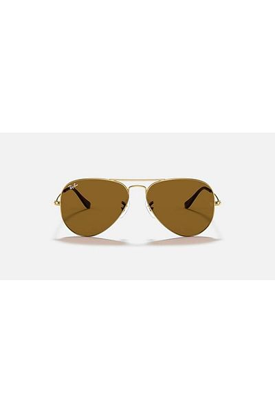 Ray-Ban AVIATOR RB3025 001/33 58-14 Unisex Sunglass Arista Gold_B-15 Brown