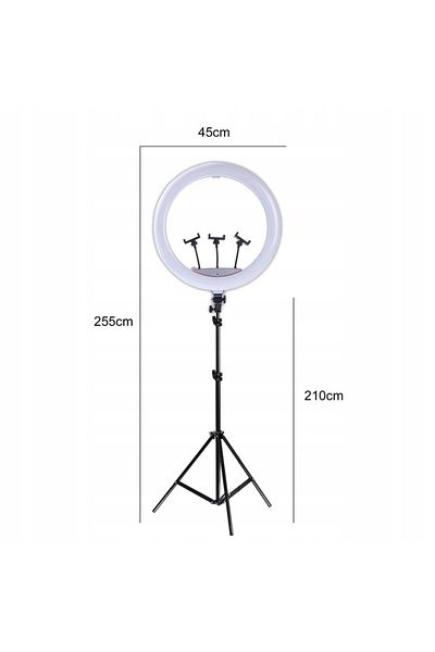 NewEvo Ring Light Circular Lamp, Photo, Makeup, Vlog, 240w, Diameter 45 Cm
