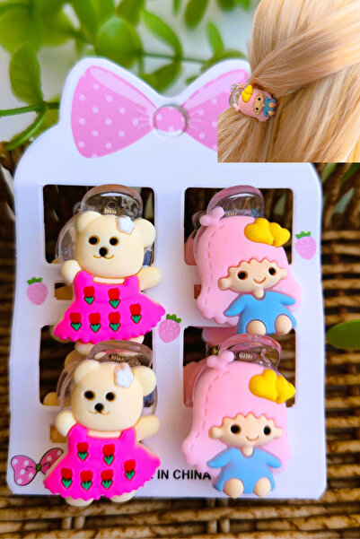 Nisankids Κουρόμι Μικτές Φιγούρες Πόρπες με μανταλάκια 4 τεμαχίων